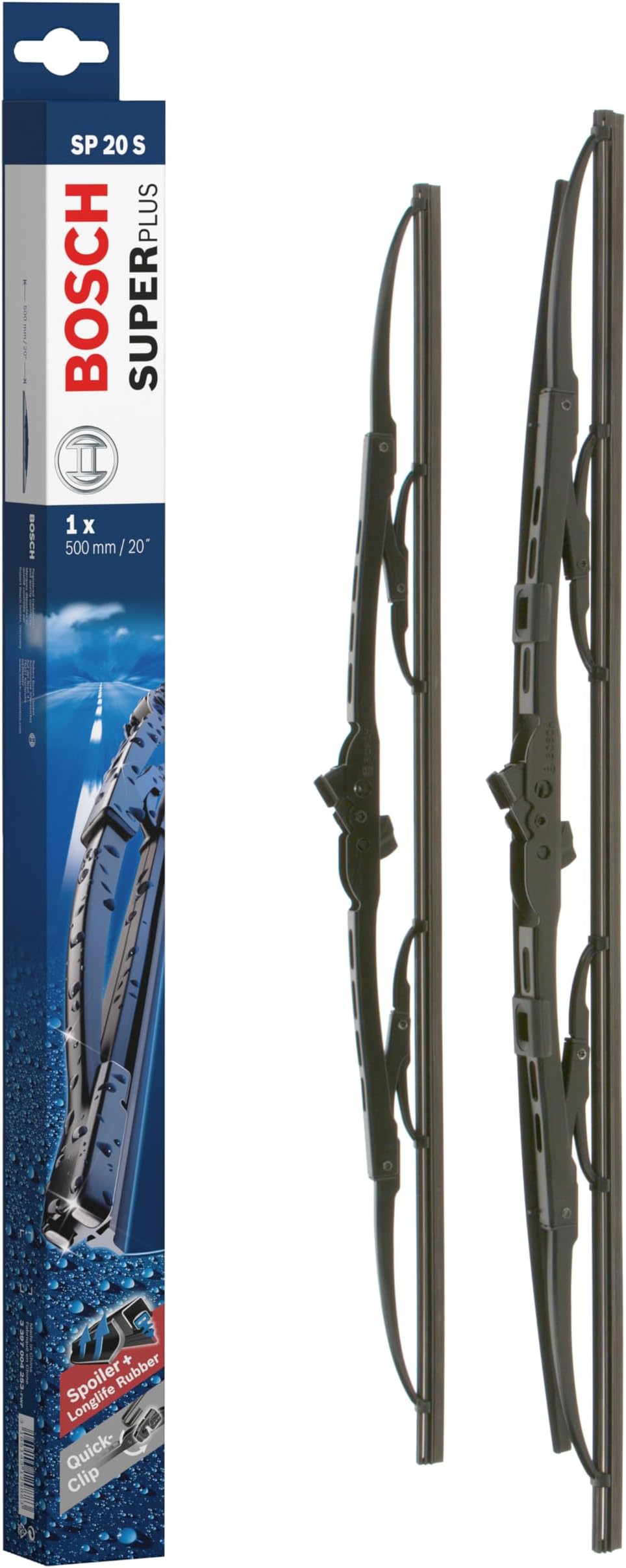Tergicristalli Bosch Super Plus Spoiler SP20S, Lunghezza 500mm, 1