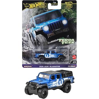 Hot Wheels Car Culture Terra Trek 2020 Jeep Gladiator Toy Vehicle Mini Car, Ages 3 and Up, Blue HRV91