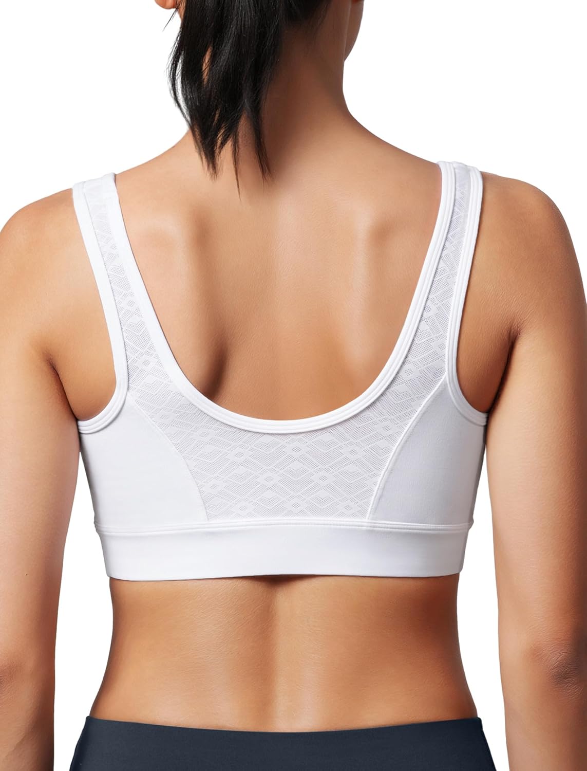 Yvette Sports Bras for Women Lightweight Series Yoga Bras Soft U Back Workout Tops with Detachable Pads