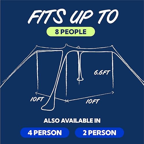 Vista 47 de SUN NINJA Beach Tent Sun Shelter UPF50+ - Easy Pop Up Beach Canopy - Outdoor Shade for Camping Trips, Fishing, Backyard Fun Picnics - Sand Shovel