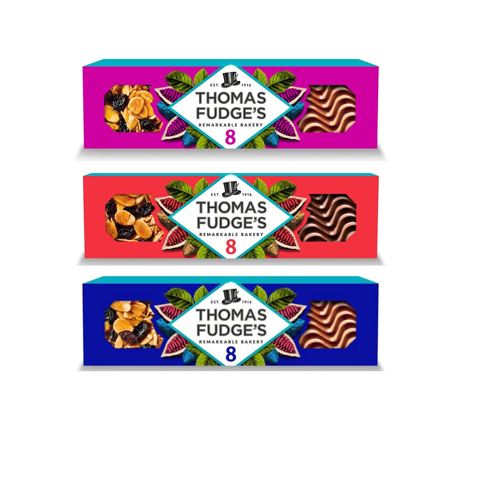 Fudges - Florentinos de chocolate con leche (152 g) con florentinos de caramelo salado (152 g) y florentinos de chocolate negro (152 g)