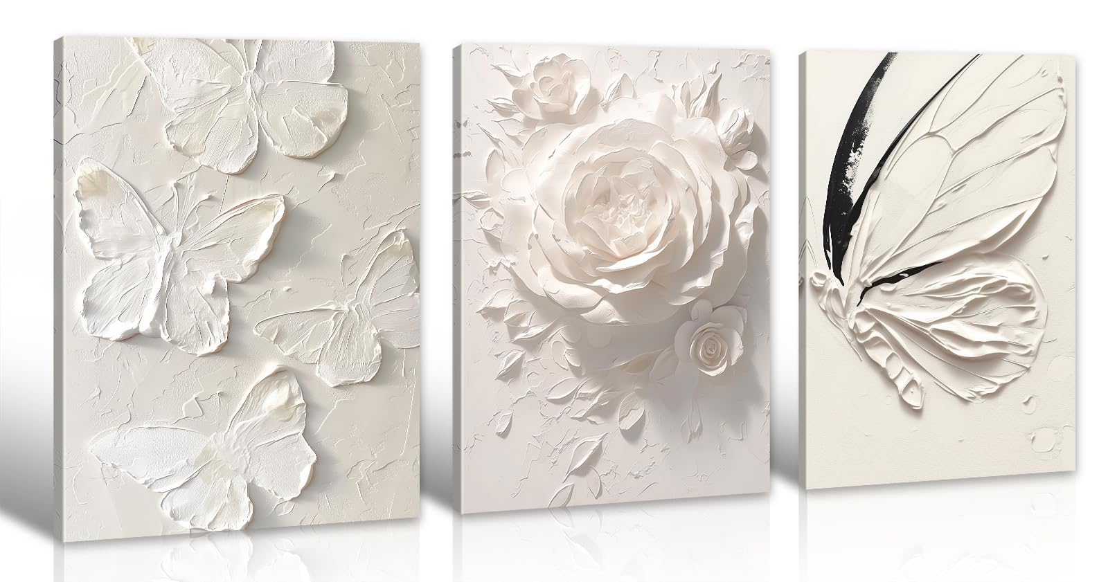 BUTTERFLY - acada92264④ Amazon.com: Remenna Gold Finish Metal Butterflies Wall Art