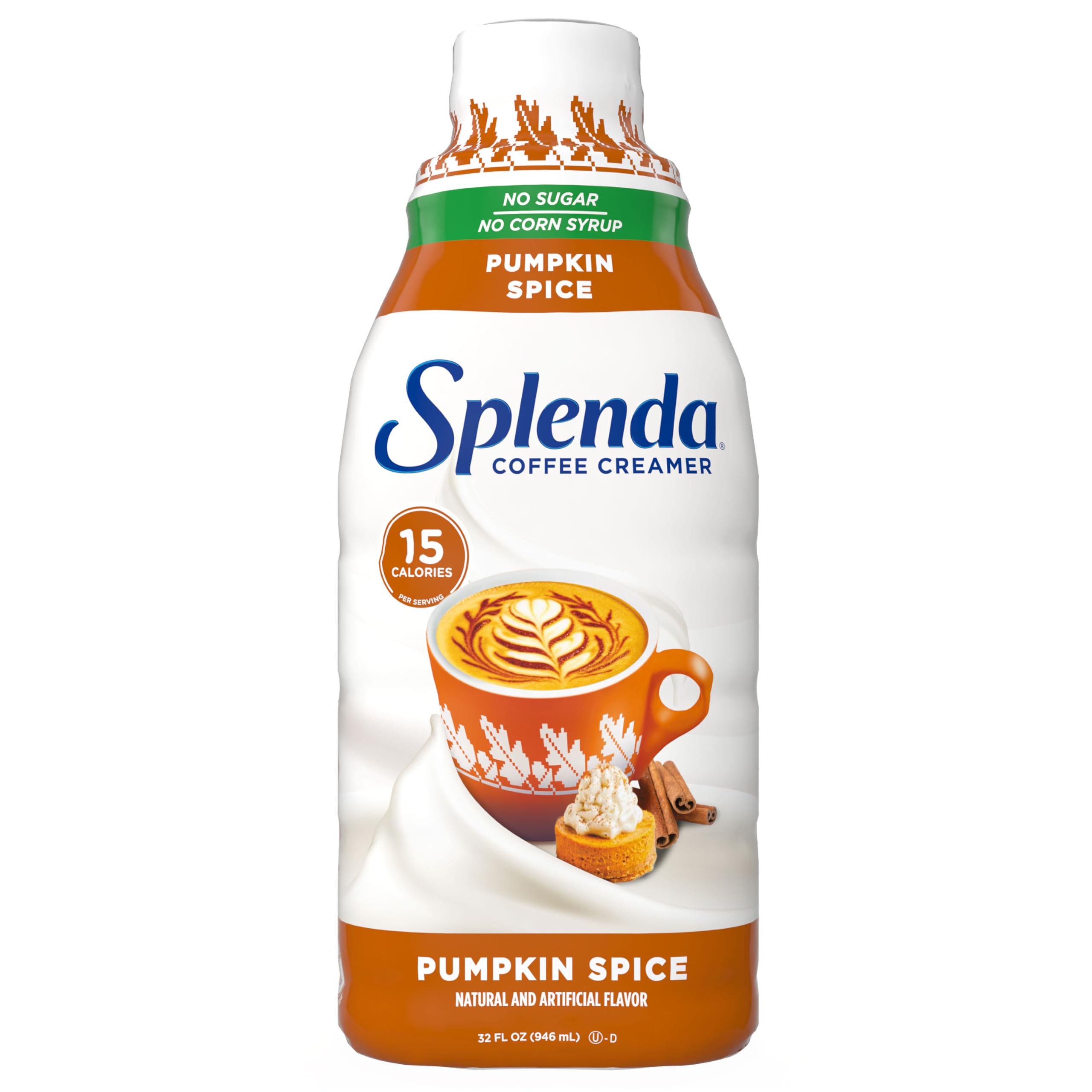 SPLENDA Sugar Free Pumpkin Spice Coffee Creamer, 32 Fl Oz.