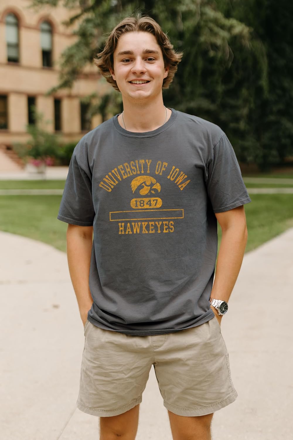 Blue 84 NCAA Unisex-Adult NCAA Officially Licensed T-Shirt Team Color Dyed Ringspun - Image 2