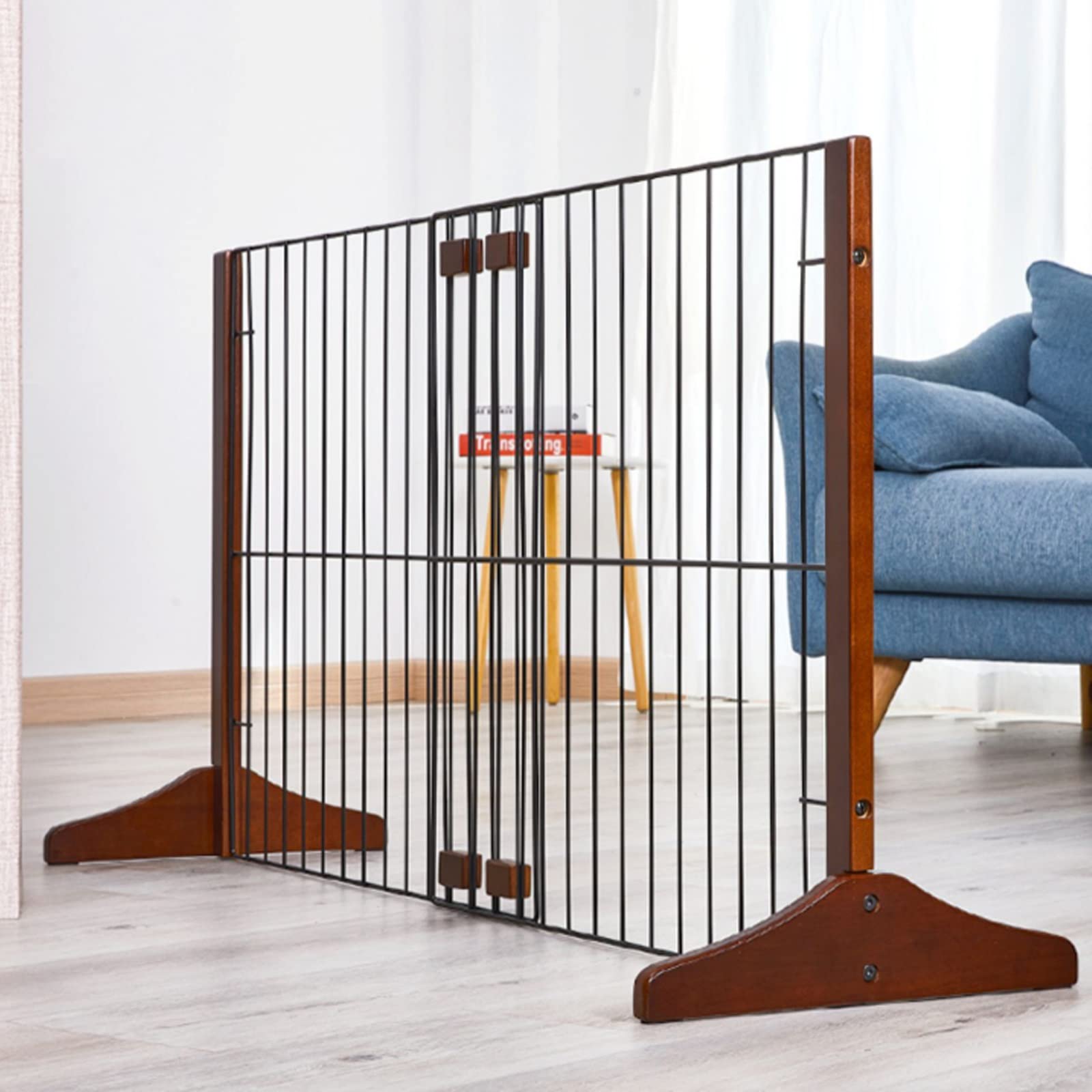 Türschutzgitter Pet Playpen Faltbares Haustierzaun, Hunde-Innenzaun, einziehbarer Türzaun, Isolationszaun, Kleiner Hund, Türstopper, Geländer Absperrgitter Treppengitter Kindergitter