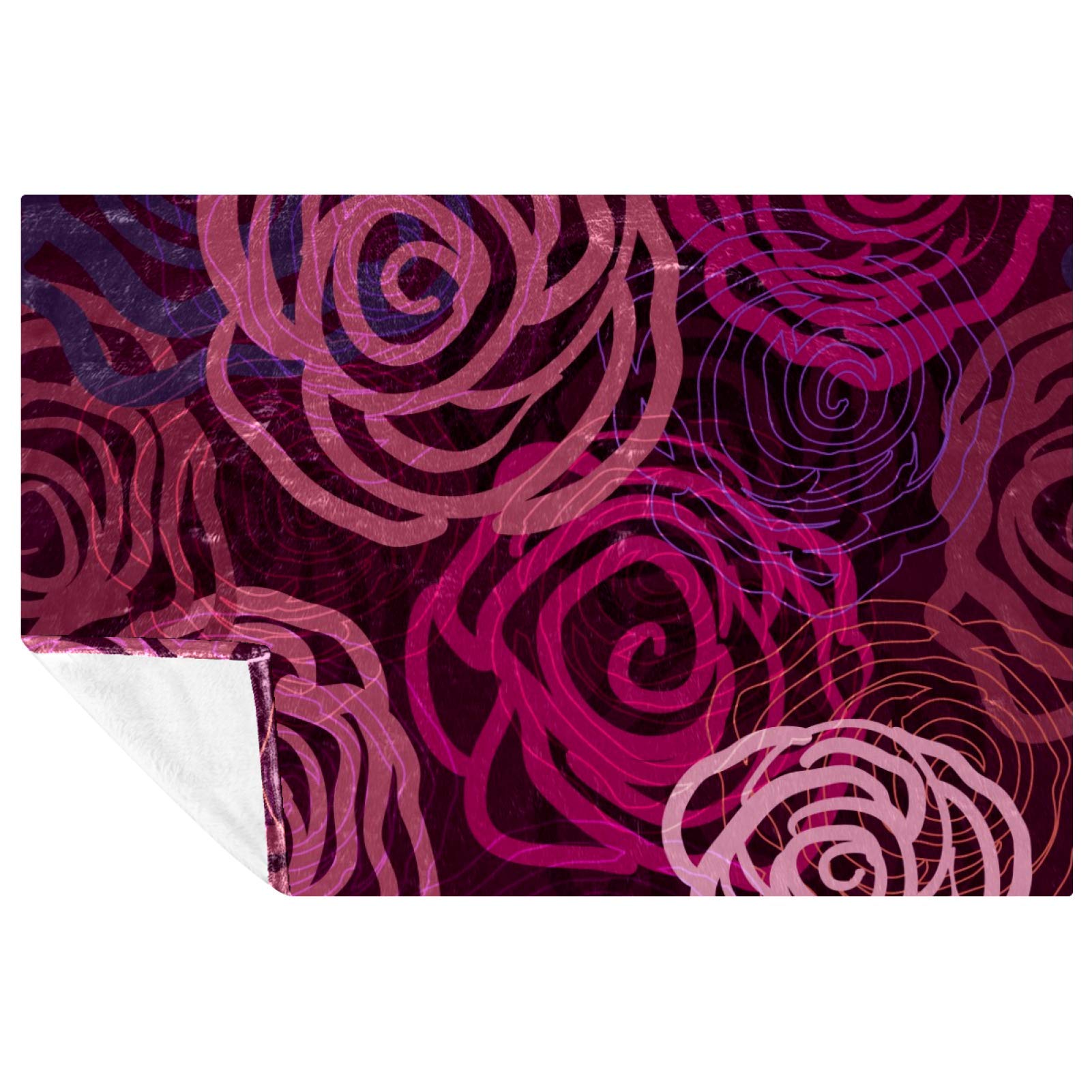 Couverture douce lilas pour pique-nique et sorties camping