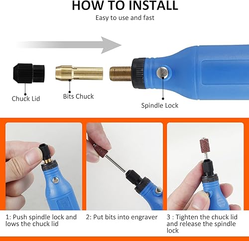 Miniatura 2 de Herramienta giratoria inalámbrica, mini herramienta giratoria inalámbrica, herramienta giratoria multiusos, bolígrafo de grabado de mano de