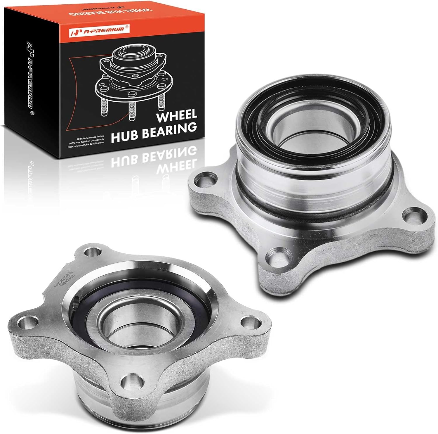A-Premium 2 x Rear Wheel Bearing Compatible with Toyota Tundra 2007-2020, Non-ABS