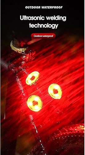 Miniatura 2 de Bike Lights Waterproof Flash Tail Light Bike Rear Tail Light Mountain Bike LED Headlight and Tail Light Red
