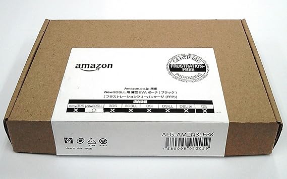 Amazon Co Jp限定 New3dsll用 薄型evaポーチ ブラック フラストレーションフリーパッケージ Ffp Nintendo 3ds