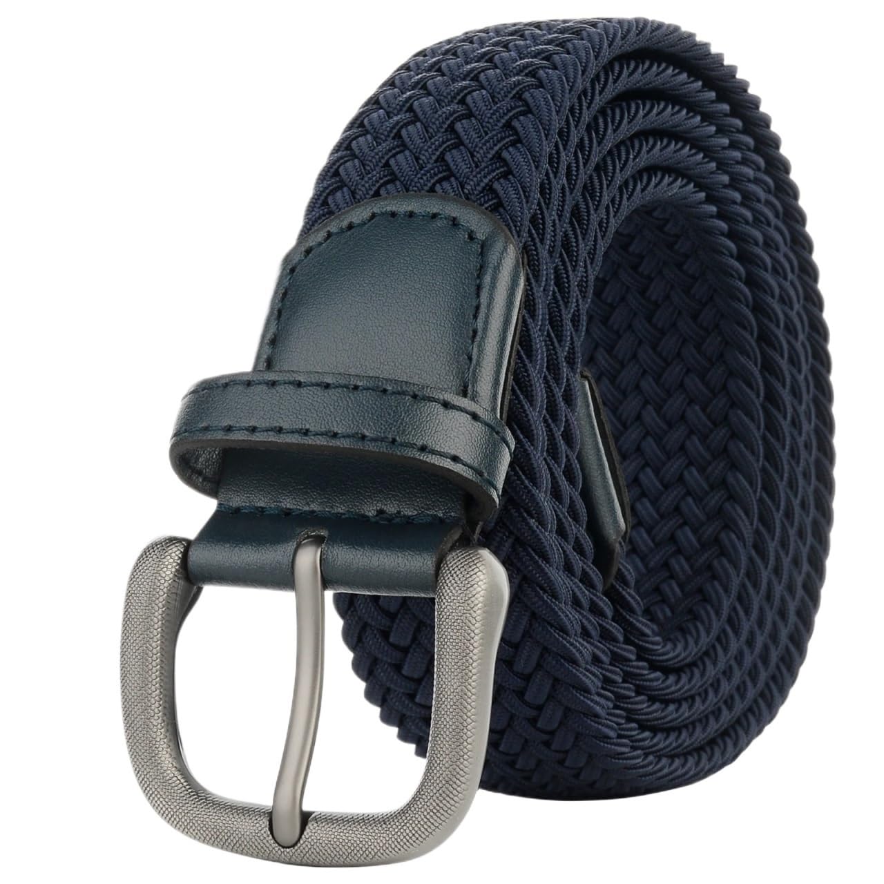 2 Stück Gürtel Plus Size Herrengürtel geflochtener Golfgürtel Wendegürtel Stretch gewebter Webgürtel Für Männer Jeans