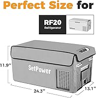Vista 2 de Setpower Funda protectora aislante para refrigerador portátil Setpower RF20, adecuada solo para RF20