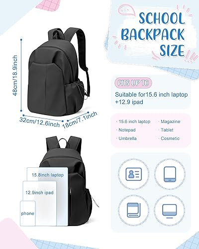 Miniatura 2 de Mochila escolar para adolescentes y niñas, mochila escolar para escuela secundaria, mochila para estudiantes intermedios, mochila universitaria,