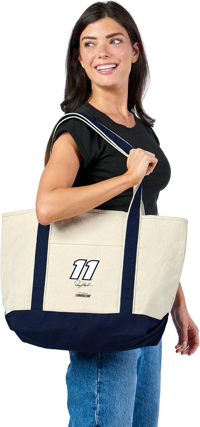 Northwest NASCAR Number Black Canvas Tote with Colored Strap