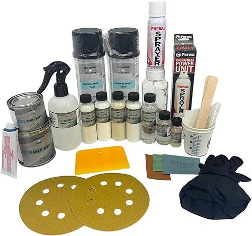 Miniatura 4 de Kit de reparación de bañera para grietas en el piso con color a juego, kit de reparación de fibra de vidrio resistente, reparaciones sin costuras
