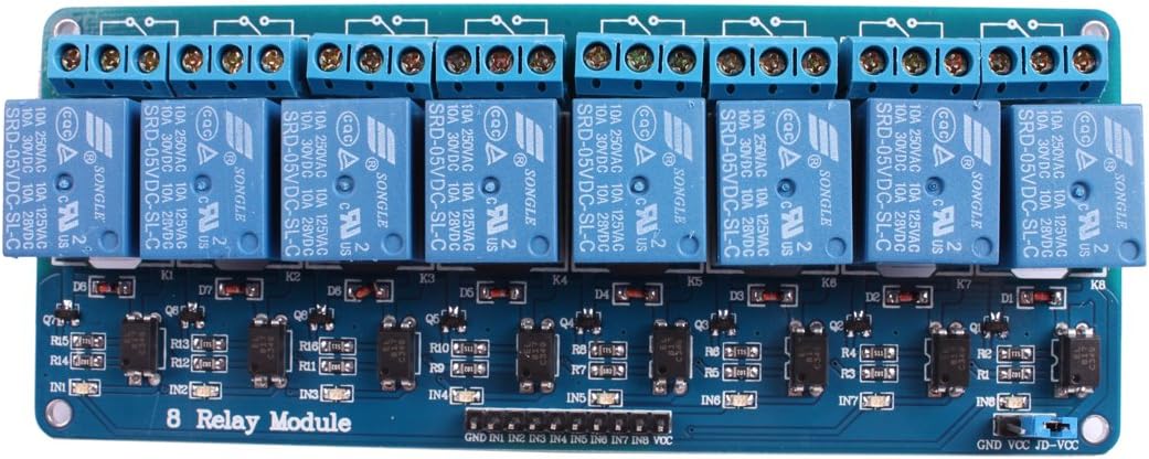 8 Channel DC 5V Relay Module for Arduino Raspberry Pi DSP AVR PIC ARM