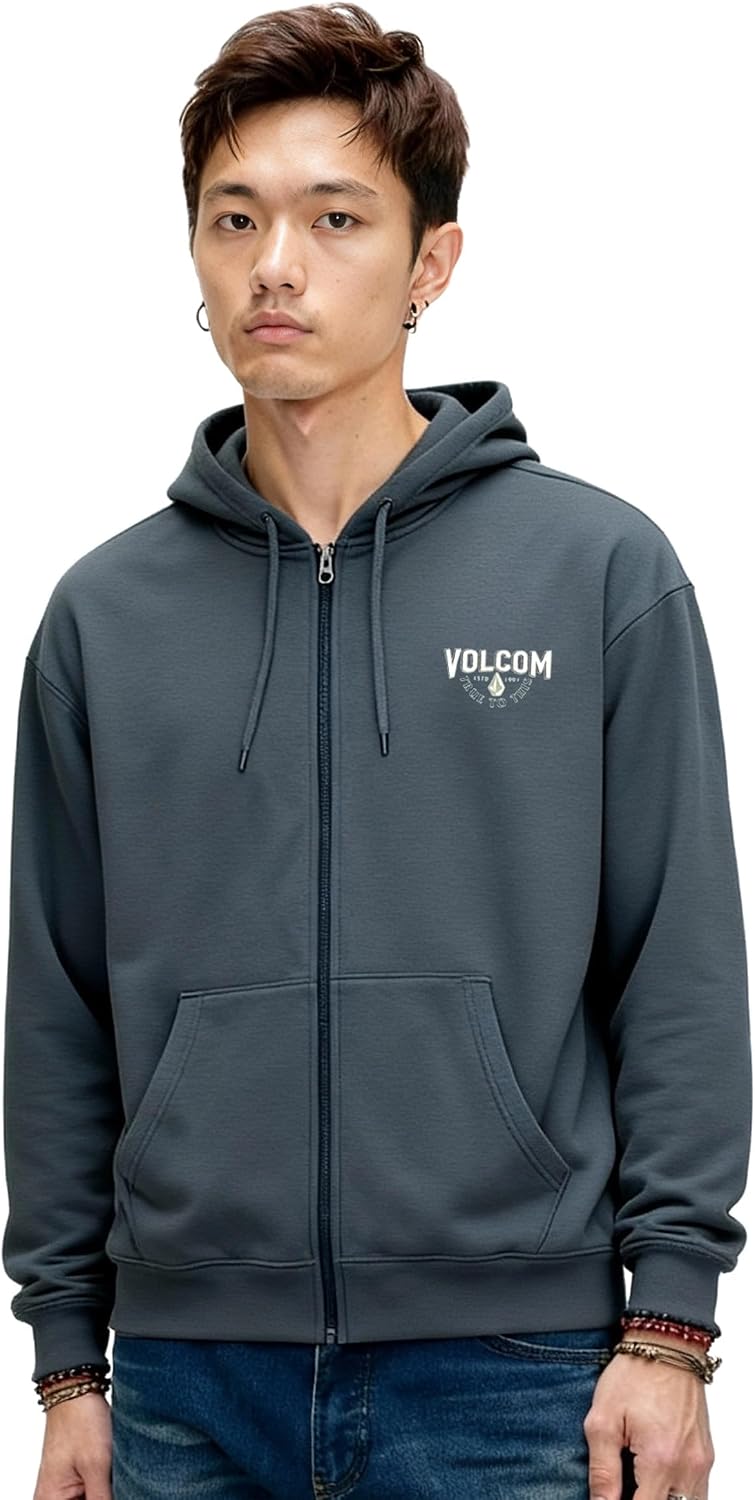 Volcom Men's Airwalk Zip Hoodie –full-zip Sweatshirt