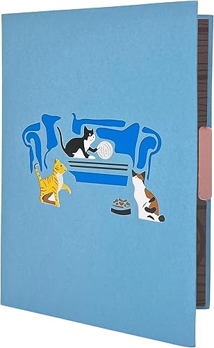 Miniatura 10 de Tarjeta de felicitación desplegable 3D de agradecimiento, tamaño de 5 x 7 pulgadas, incluye una tarjeta de notas y sobre a juego