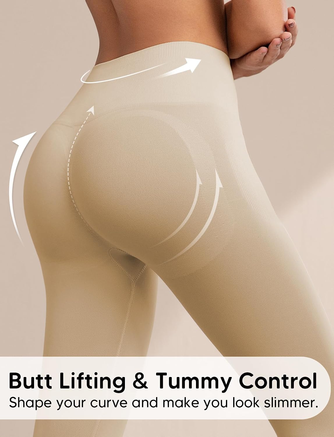 High Waisted Shapewear Compression Yoga Legging for Women, Tummy Control Butt Lifting Thigh Slimmer Pant