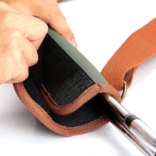 Vista 8 de TOURBON Bolsa de lona ligera para palos de golf con correa para el hombro