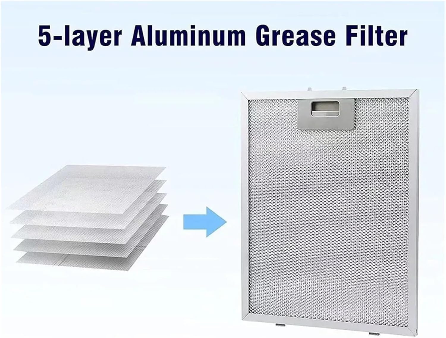 1PCS Silver Cooker Hood Filters Metal Mesh Extractor Vent Filter 350X285X9mm Kitchen Range Hood Mesh Cover Replacement Parts