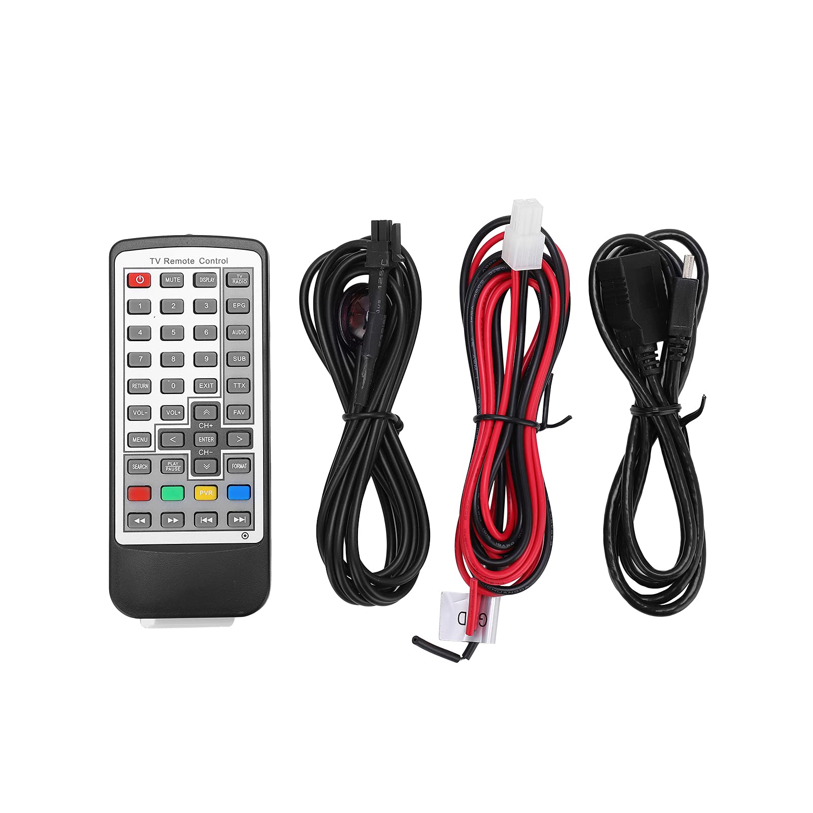 Sintonizzatore TV Digitale per Auto, Ricevitore TV Digitale per Auto H.265 DVB‑T2/T 6M/7M/8M Accessorio per Auto Antenna Ricevitore Sintonizzatore Analogico Telecomando