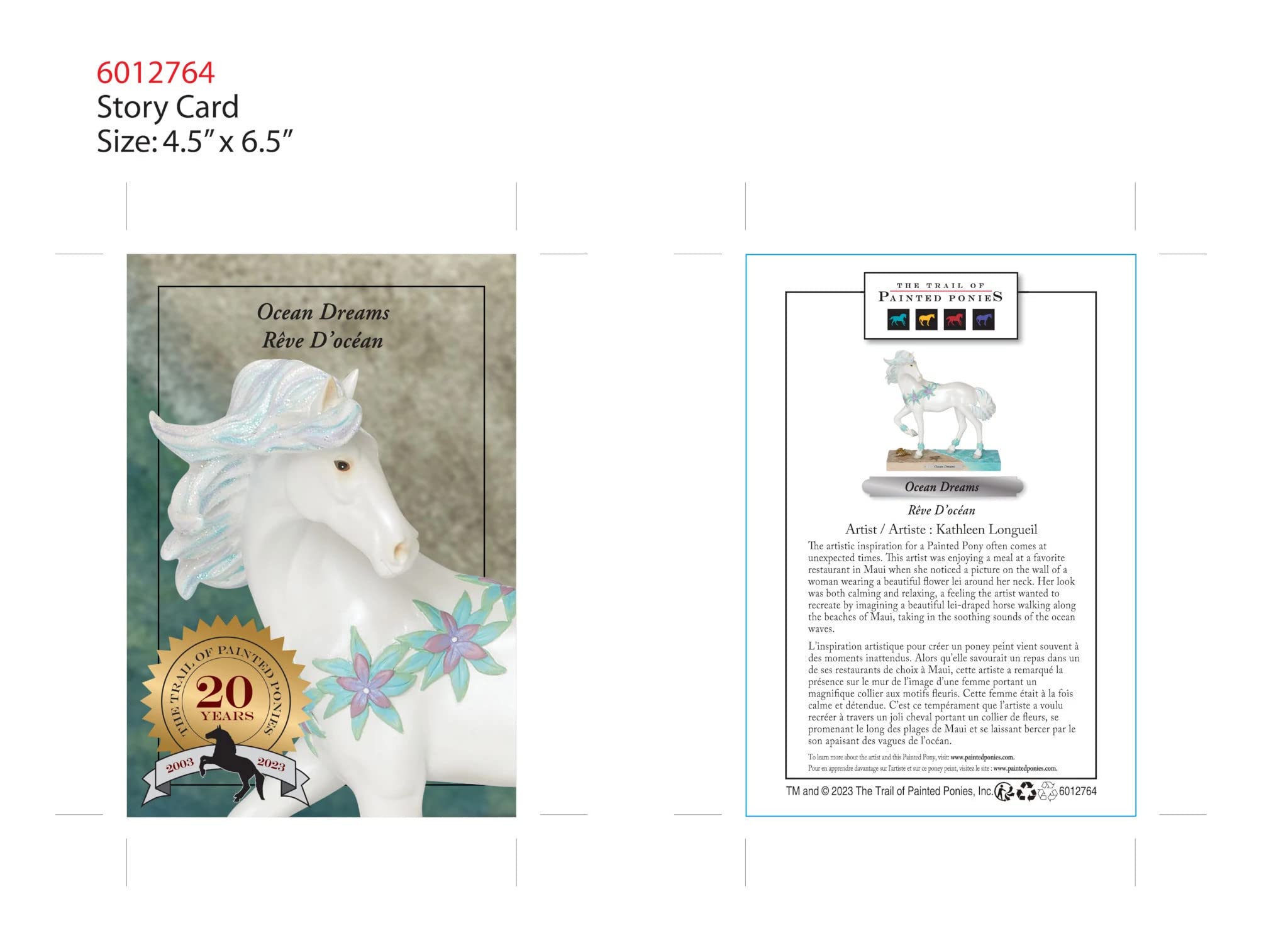 Enesco Boyalı Midilli İzi Okyanus Rüyası Heykelcik, 7,5 İnç, Çok Renkli
