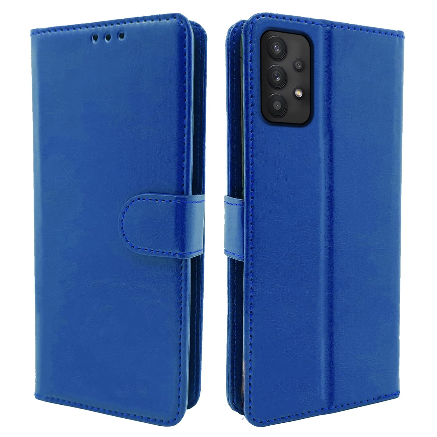 Pikkme Samsung Galaxy A53 5G Flip Cover | PU Leather Finish | 360 Protection | Wallet & Stand | Strong Magnetic Flip Case for Samsung Galaxy A53 5G (Blue) (B09XDLXWSZ) Amazon Price History, Amazon Price Tracker