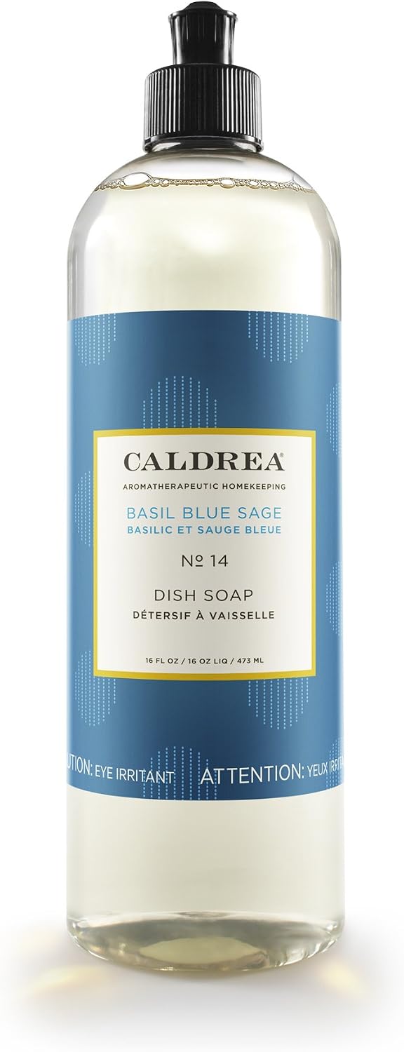Caldrea Dish Soap Basil Blue Sage - 16 fl oz
