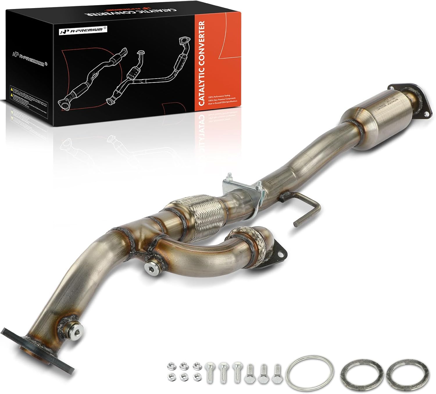 A-Premium Catalytic Converter Kit Direct-Fit Compatible with Toyota Camry 2007-2017, Avalon 2005-2019 & Lexus ES350 2007-2018, 3.5L, EPA Compliant, Replace# 1741031E80
