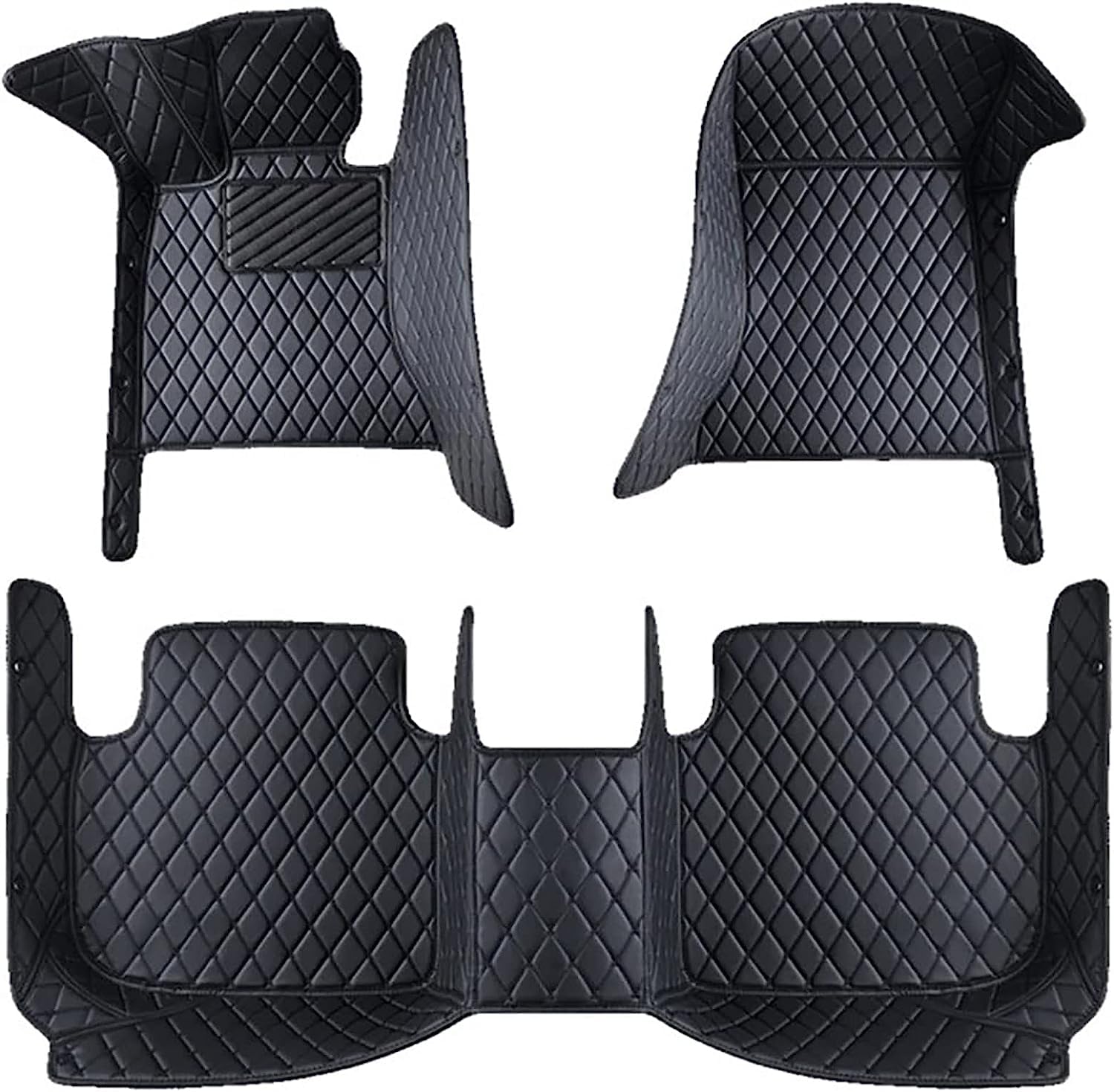 Tapis de sol Subaru Forester 2008-2012 en cuir noir couverture complète