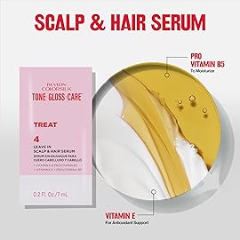 Revlon ColorSilk Tone + Gloss + Care Demi Permanent Hair Color, Dye Kit with Leave-In Scalp and Haircare Serum, 2x Shinier, 4x Stronger, 5 Medium Brown, 4.5 fl oz