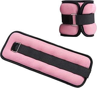 Vaupan Ankle/Wrist Weights, Small Leg Arm Hand Cuff Weights for Women Kids, Exercise Equipment with Adjustable Straps for Fitness Gym Dancing Walking Jogging Gymnastics Aerobics (1 Pair, 1lb 2lb)