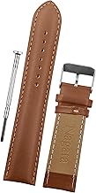 DBLACK ‘’NAGATA’’ Leather Watch Strap, Fully Stitched Matte Finish Watch Belt // For 18mm, 20mm, 22mm, or 24mm Full-Padded Watch Band (Choose Your Size & Color)