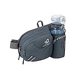 WATERFLY Fanny Pack Waist Bag: Waist Pack for Women Men with Water Bottle Holder Hiking Fanny Pack for Running Walking DogWalking Travel Cycling