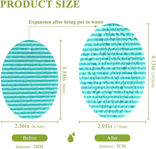Vista 51 de Esponjas de cocina para lavar platos, esponjas de cocina para el hogar, esponja absorbente reutilizable abstracta cepillo trazo Trazo de pincel