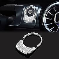 Vista 1 de TOMALL Bling - Cubierta para botón de encendido de motor de automóvil, compatible con Mercedes Benz GLB 2020, anillo de diamantes de imitación
