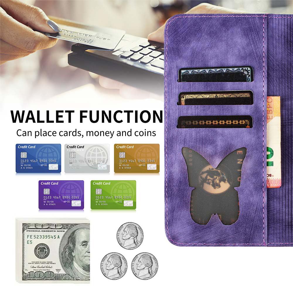 LSPCASA Custodia con Samsung Galaxy S25 FE Premium Pelle PU Flip Protettiva Cover Con Slot Per Schede e Funzione Supporto Custodia Cover Portafoglio con Samsung Galaxy S25 FE-Viola