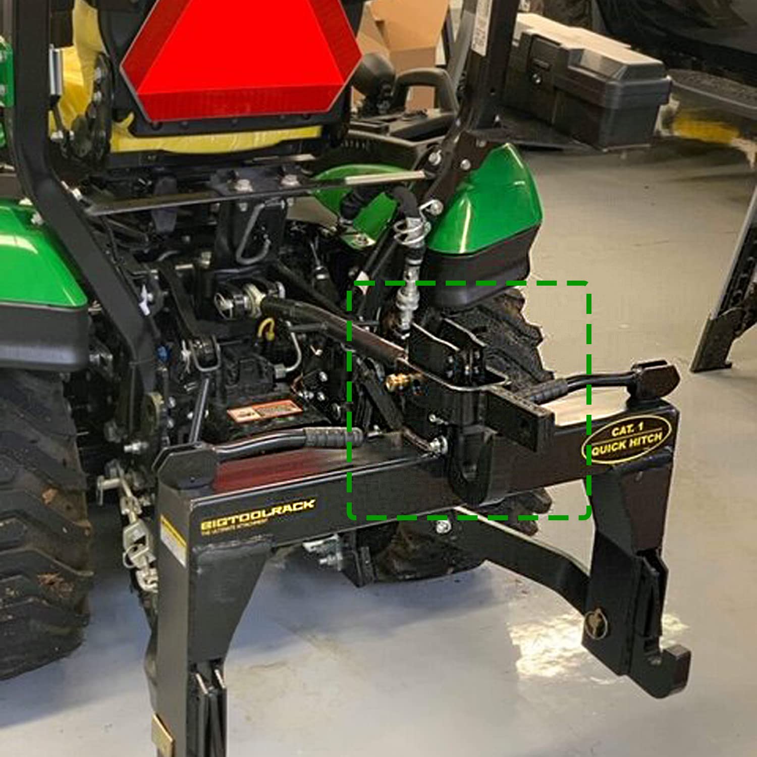 Camoo Adaptateur d'attelage Rapide Polyvalent utilisé pour régler Les mouvements du Support de maillon supérieur adapté à la catégorie 1, attelage Rapide à 3 Points