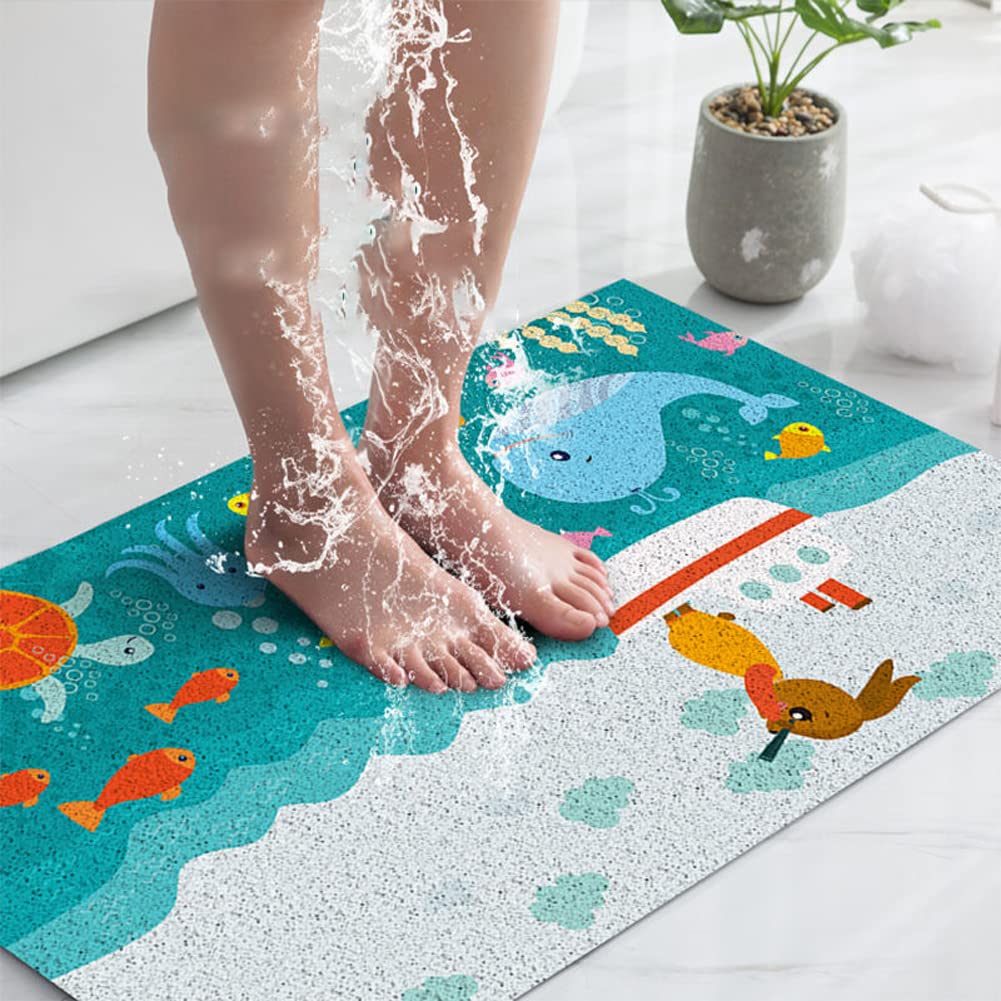 Tapis De Bain Massant MOTT 50 Tapis De Bain En Luffa MOTT 50 - Antidérapant, Drainage Rapide - Pour Salle De Bain Et Douche Tapis Sécurité Salle Bain PVC