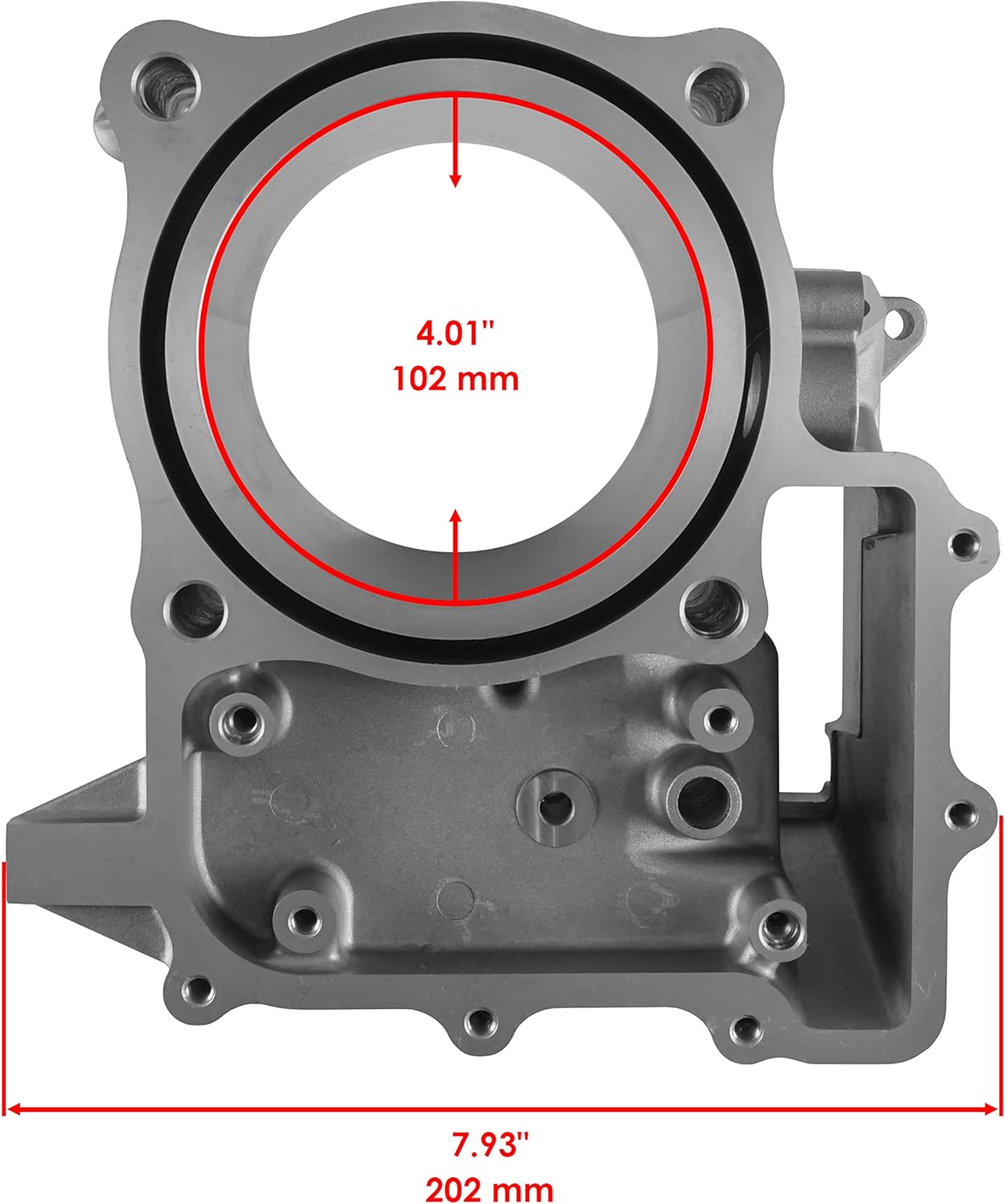 Caltric Cylinder Kit with Piston and Gaskets Compatible with Honda Big Red MUV700 2009 2010 2011 2012 2013