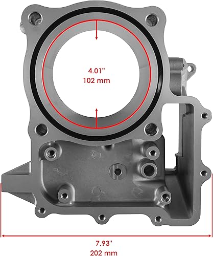 Miniatura 2 de Caltric Kit de cilindros con pistón y juntas compatible con Honda Pioneer 700 SXS700M2 2014 2015 2016 2017 2018 2019 2020 2021