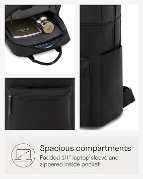 Kapten & Son Bergen All Black Backpack 15 L Work Backpack