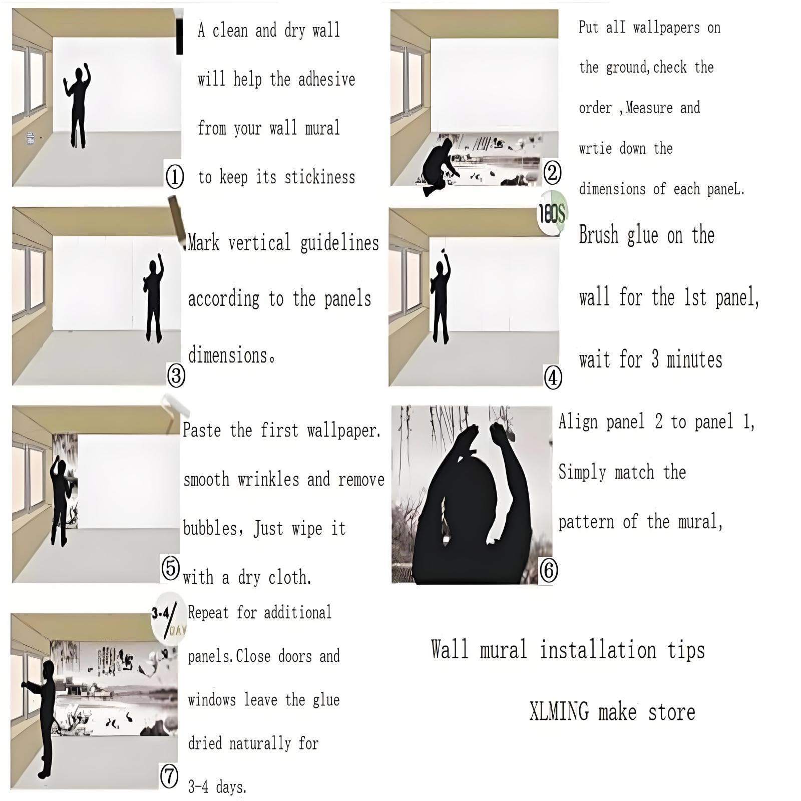 XLMING Rock Musica Retrò Dipinto A Mano Arte Muro Di Mattoni 3D Carta da Parati Premium Aspetto Della Seta Studio Soggiorno Camera Letto Parete Divano Muro-250cm×170cm