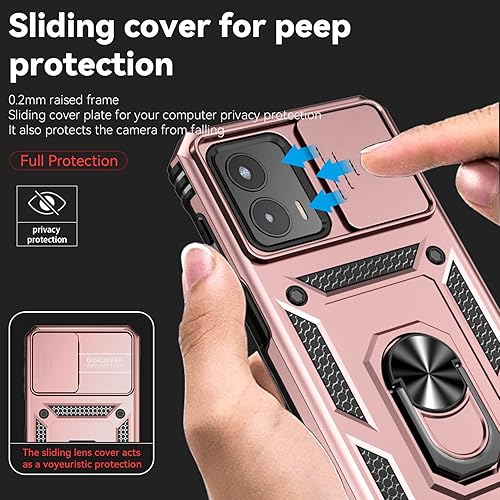 Miniatura 6 de Funda compatible con Xiaomi Poco X3 NFC, compatible con Xiaomi Poco X3 ProPoco X3 Case 2 en 1 Ring Stable Kickstand con cubierta deslizante para