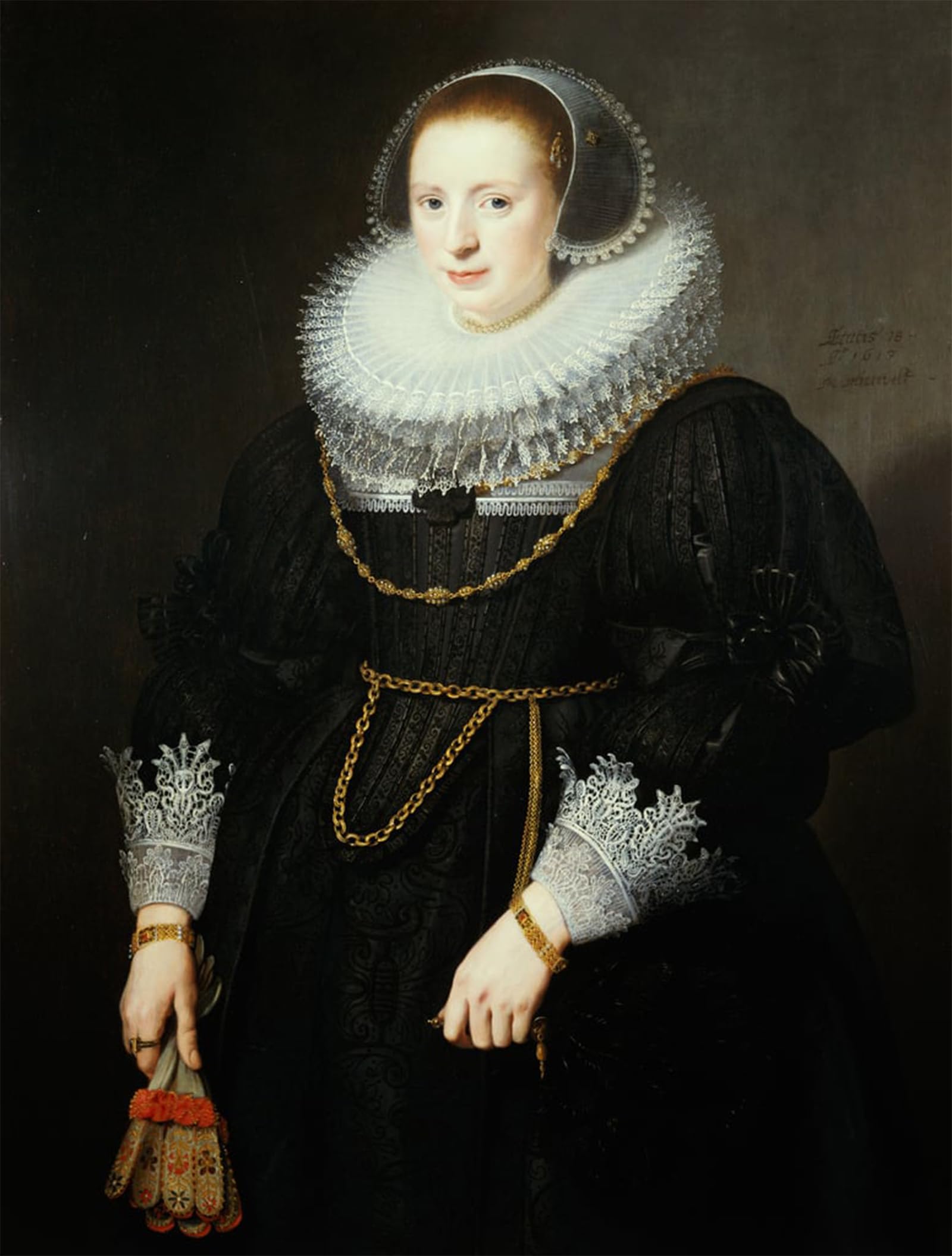 POSTERIIk Famous Animal Posters Vintage Picture Portrait of a Girl Aged by Michiel Jansz Van Miereveld Modern Wall Decor for Home Decor 60x90cm