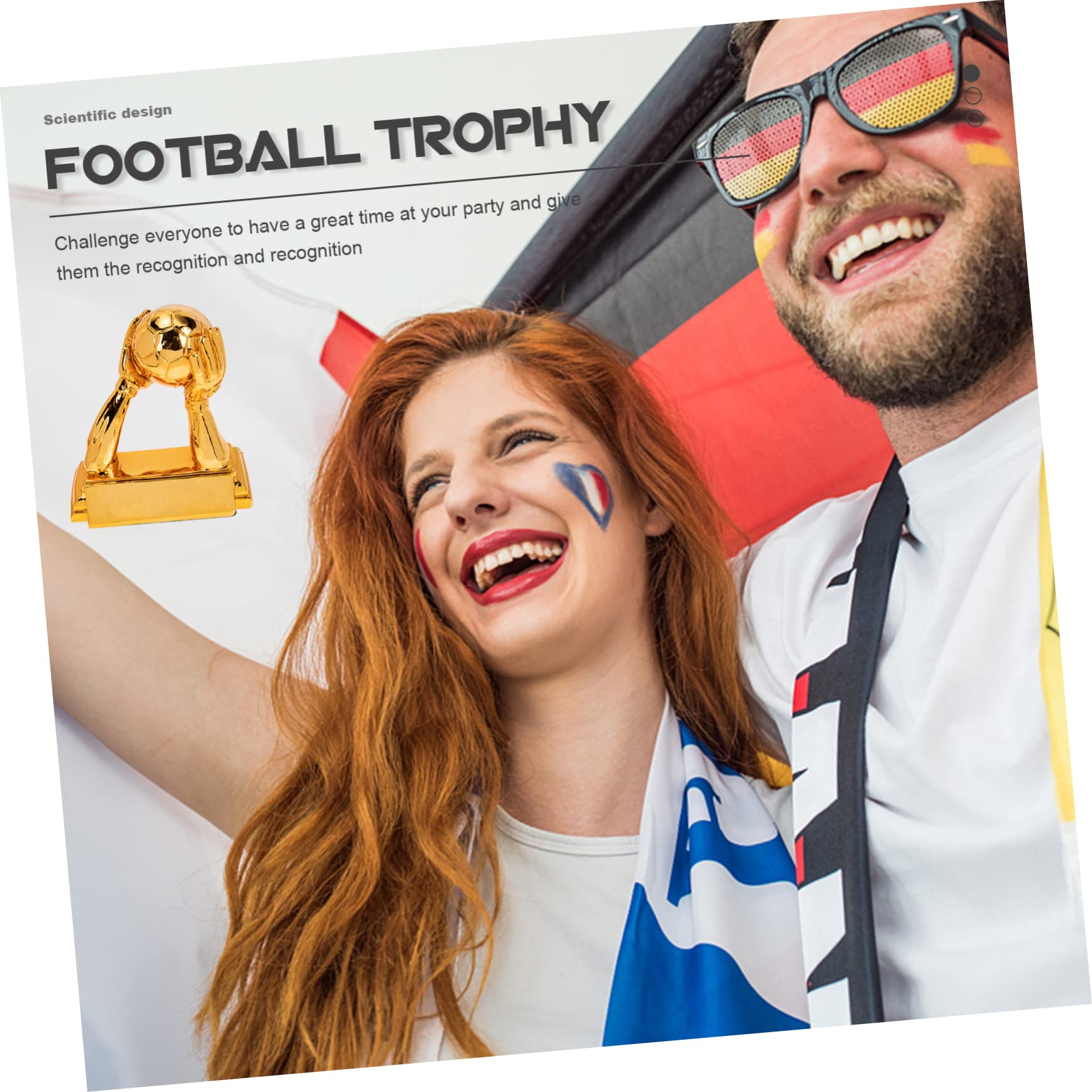Toddmomy Goldener Handschuh Fußball Trophäe aus Langlebigem Harz Detailreiche Torwart Auszeichnung als Vielseitiges Fan Souvenir und Dekoration für Sportwettbewerbe Turniere und