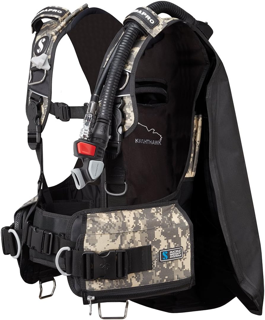 ScubaPro KnightHawk Ultimate Back Flotation BC, Brown Camo , w/Balanced