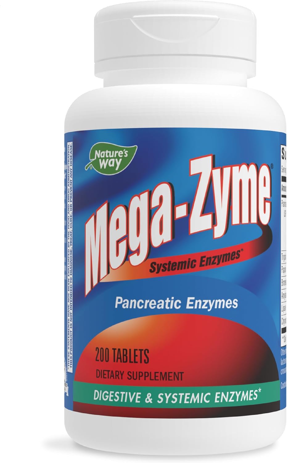 Nature's Way Mega-Zyme, Relieves Occasional Muscle Soreness*, 200 Tablets
