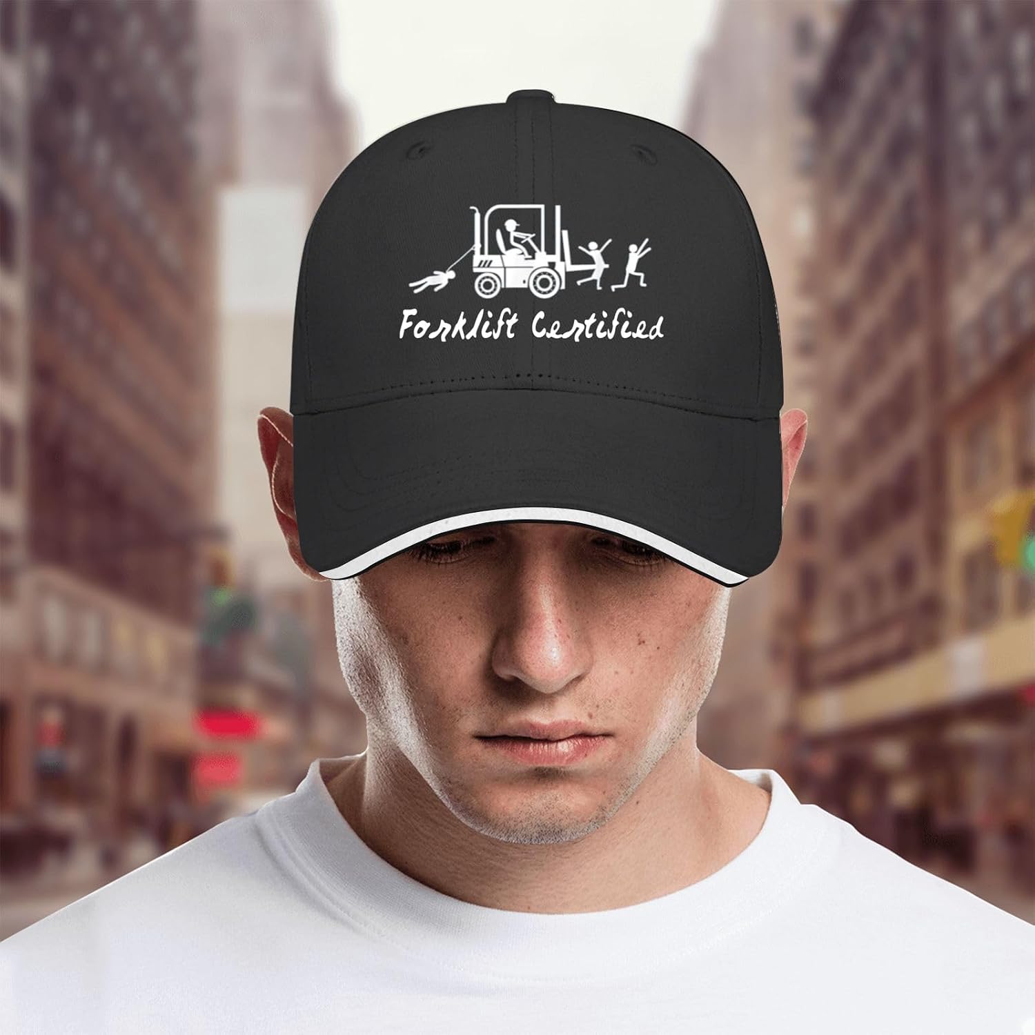 Forklift Certified Sun Hat for Mens Light Weight Cap image 5